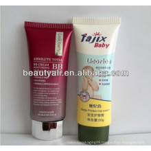plastic squeeze flat tube for cosmetics packaging